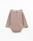 Body Drawing Play Up marron clair, boutons-pression en métal sans nickel entre les jambes