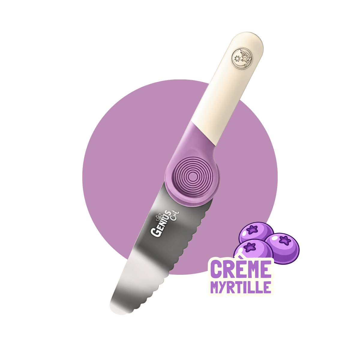 Couteau éducatif Genius Cut - Crème de Myrtille – couteau éducatif enfant Les Petits Architectes