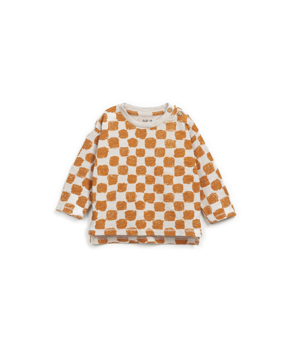 Printed Flamé Jersey Ls T-Shirt Tones Saffron