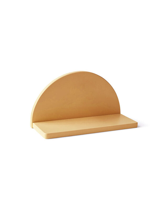STAR mustard semi-circle shelf