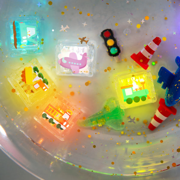 Awesome Autos Light-Up Cubes, cubes en plastique 100 % recyclé