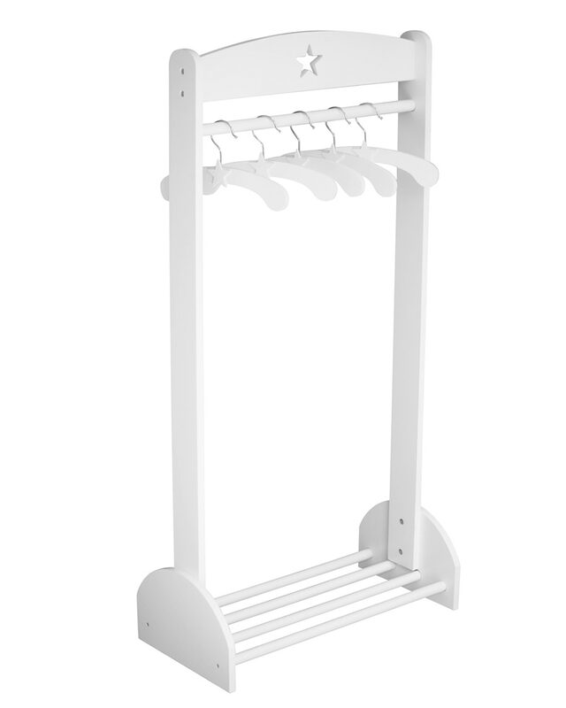 STAR white garment rack