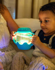 Glo Pals Mini Sensory Jar bleu, idée cadeau d'éveil sensoriel dès 18 mois