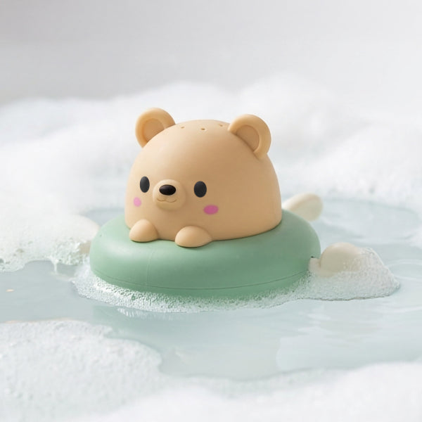 Bath Paddle Boat Bear, jouet de bain en plastique sans BPA ni phtalates