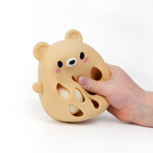 Silicone Rattle Bear, hochet en silicone de qualité alimentaire sans BPA