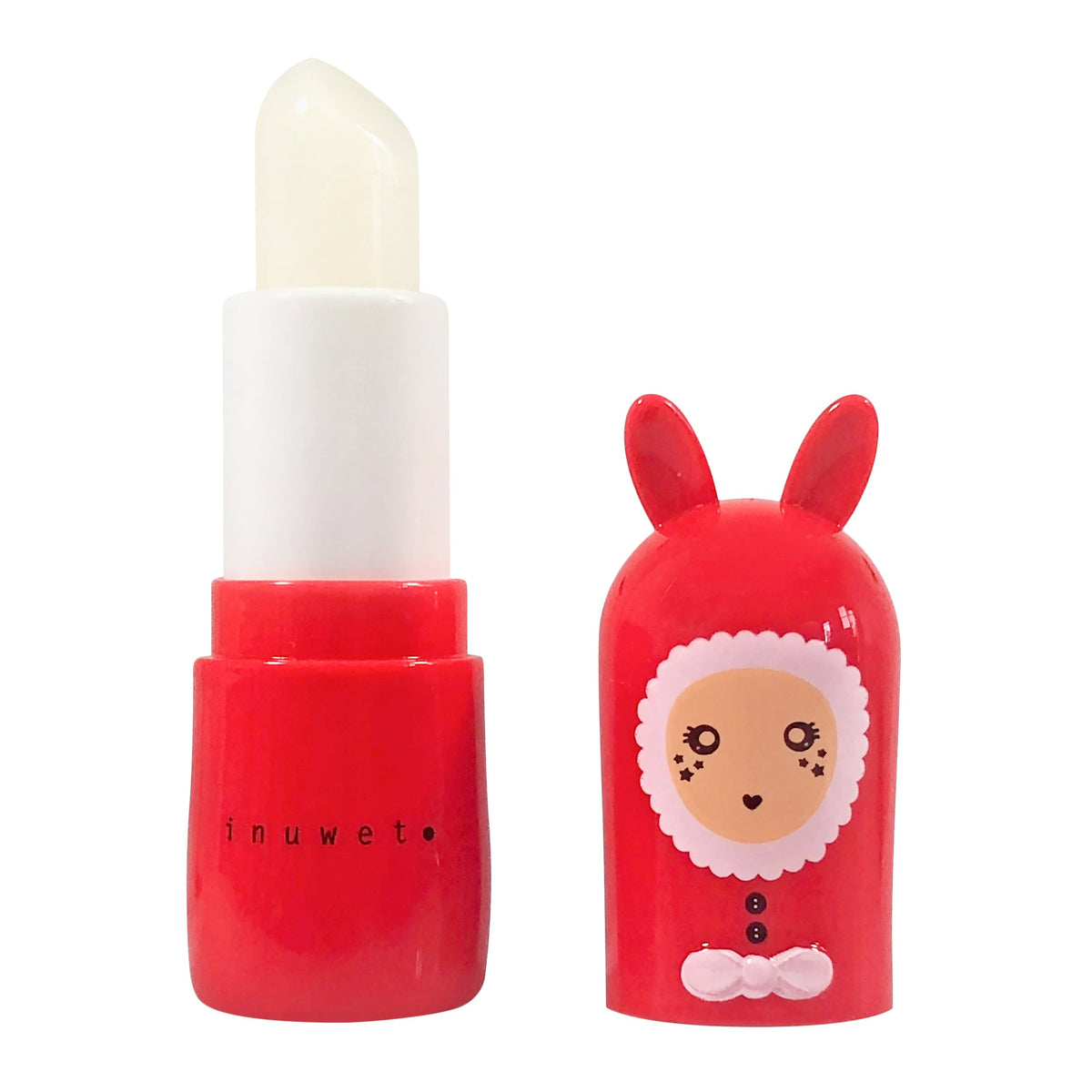 Baume à lèvres Bunny Christmas Inuwet parfum mangue, formule vegan fabriquée en France