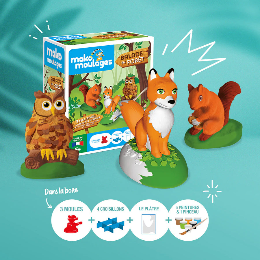 Mako moulages Balade en forêt (3 moules)