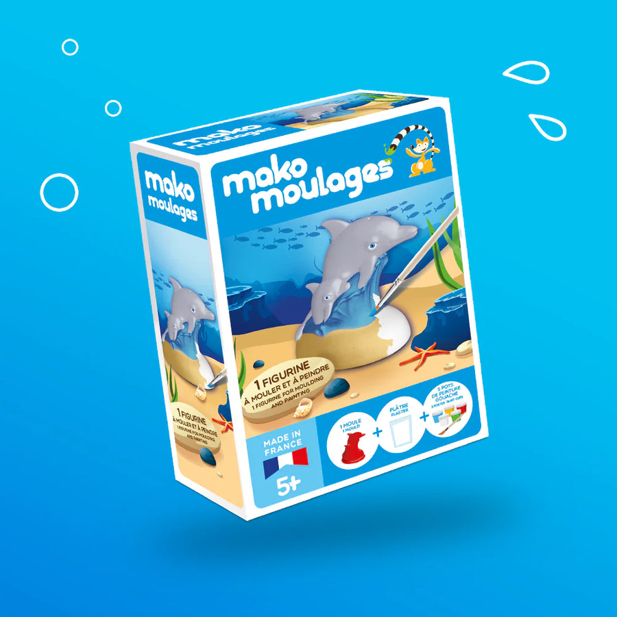 Mako moulages Le dauphin et son bébé