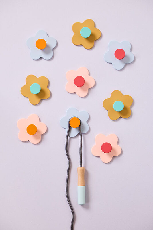 patère hook fleur mix 3pcs