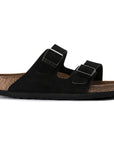 Arizona Soft Footbed Suede Leather - Black