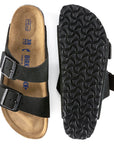Arizona Soft Footbed Suede Leather - Black