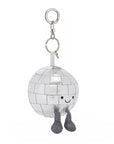 Porte-clés boule à facettes Amuseables Disco Ball Key Chain Bag Charm Jellycat, argenté