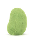 Peluche Amuseables Soyella Edamame Bean Jellycat, de dos, haricot vert uni