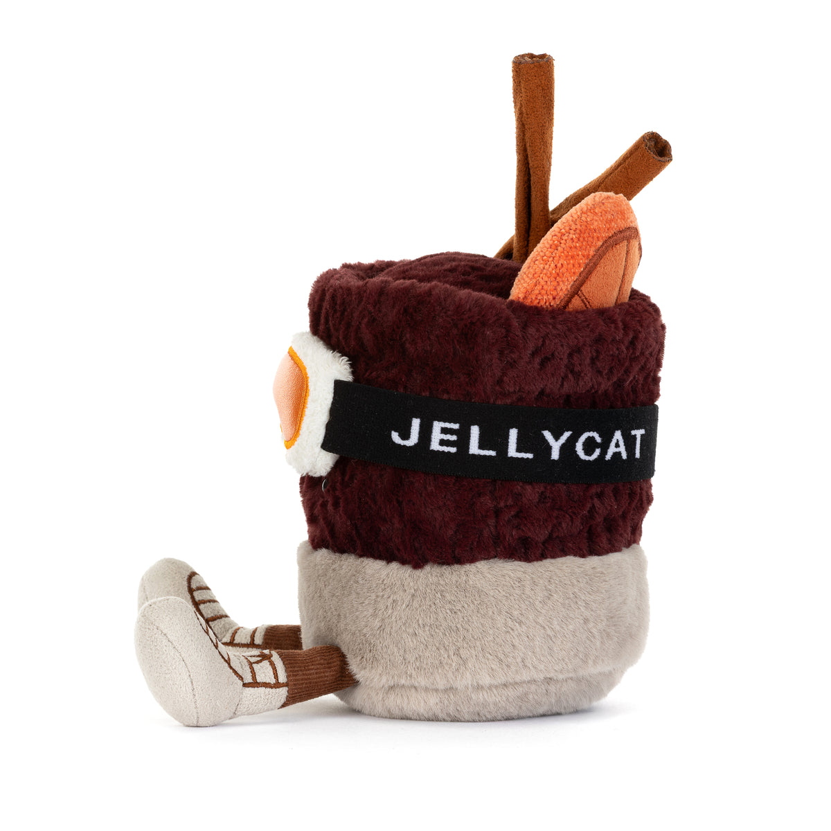 Peluche vin chaud Amuseables Mullover Spiced Drink Jellycat, marron