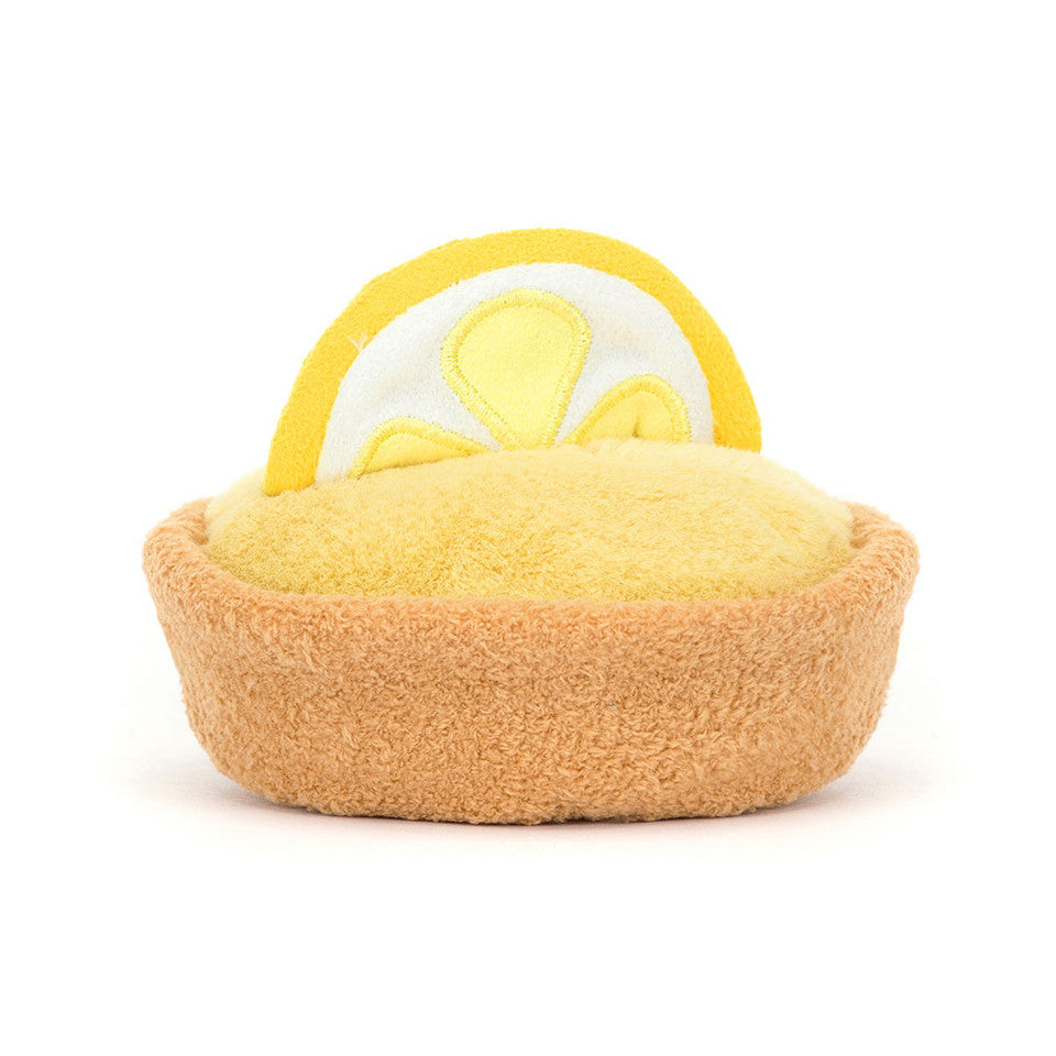 Peluche Amuseables Collette Tarte au Citron Jellycat, de face, vue légèrement plongeante