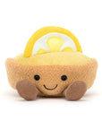 Peluche Amuseables Collette Tarte au Citron Jellycat, de face, de près