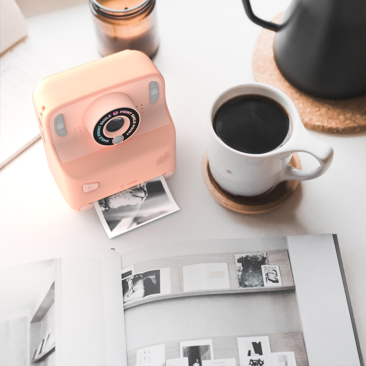Pixiprint rose MOB, miroir avant pour réussir les selfies