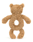 Hochet Bartholomew Bear Ring Rattle Jellycat, de profil