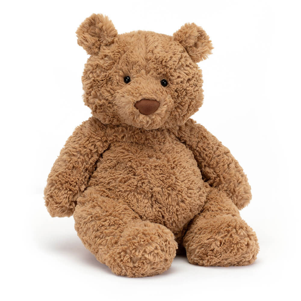 Peluche Bartholomew Bear Large Jellycat, de face, assis