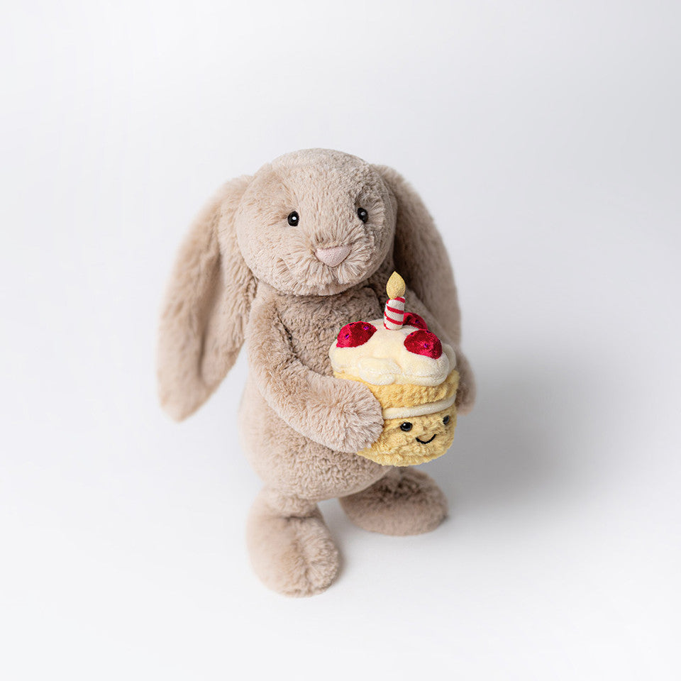 Bashful Beige Bunny 'Birthday' Jellycat