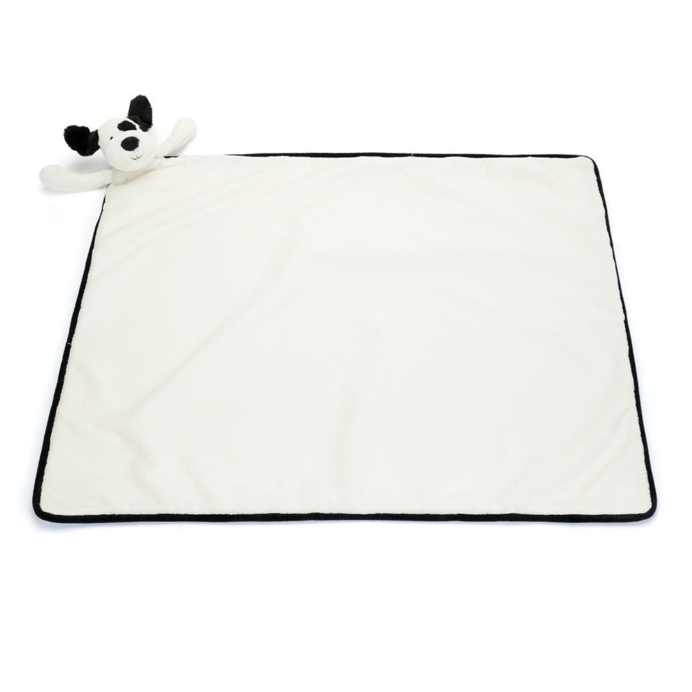 Doudou chiot Bashful noir et crème
