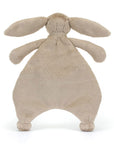 Doudou Bashful Beige Bunny Comforter Jellycat, vue de dos, oreilles étendues