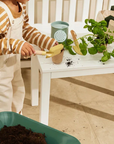 White garden table and sofa set