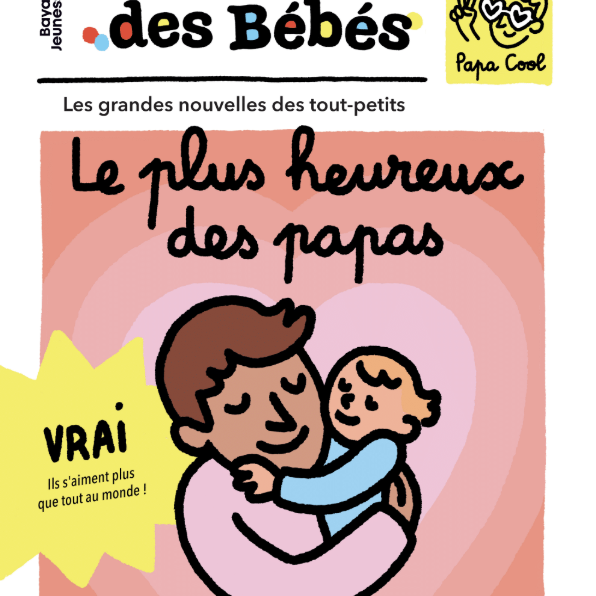 Gazette Papa Champion – livre tissu bébé Poppik
