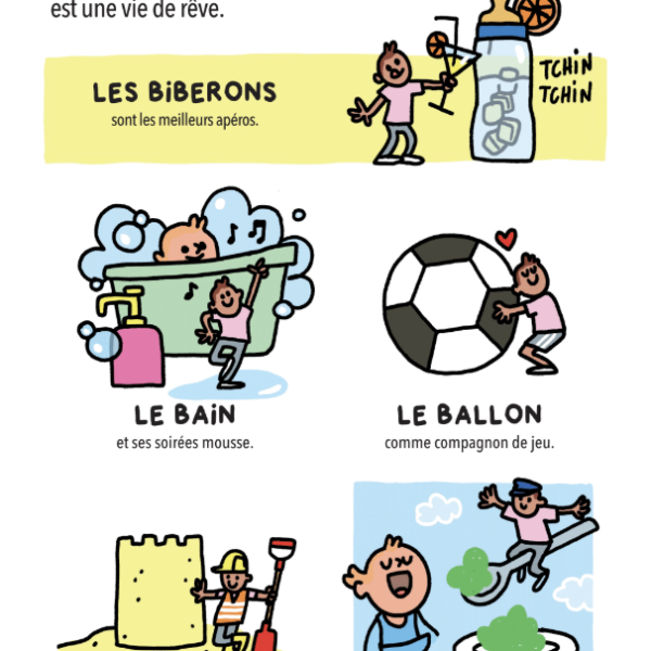 Gazette Papa Champion – livre en tissu qui crépite pour bébé