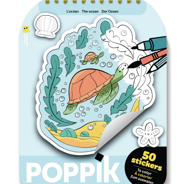Coloring Sticker Ocean – activités créatives enfant Poppik