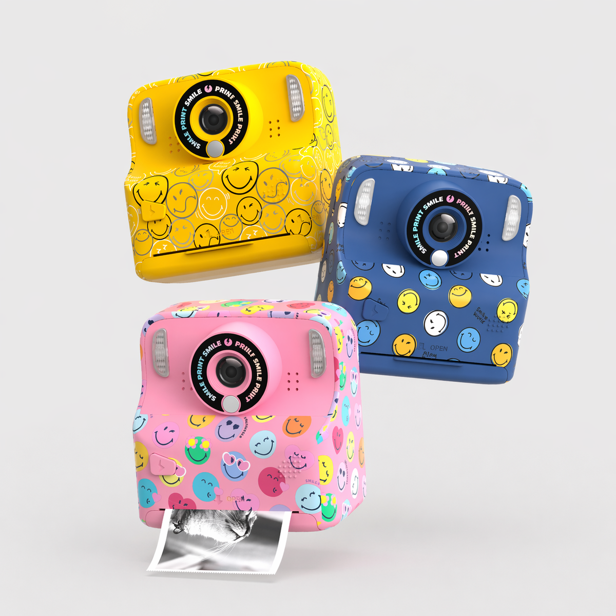 Appareil photo instantané bleu pour enfant Pixismiley Smiley World MOB, vue 4