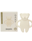 Ourson de dentition Blanc Polaire caoutchouc naturel Moonie, vue 2 du produit