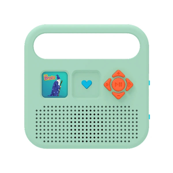 Enceinte Merlin Vert Amande – enceinte audio enfant Merlin