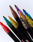 Boîte de 9 feutres à paillettes Glitter OMY pour coloriage scintillant, autre angle