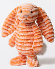 Lapin en peluche Fizzleskip Jellycat à la queue pelucheuse et aux yeux en perles