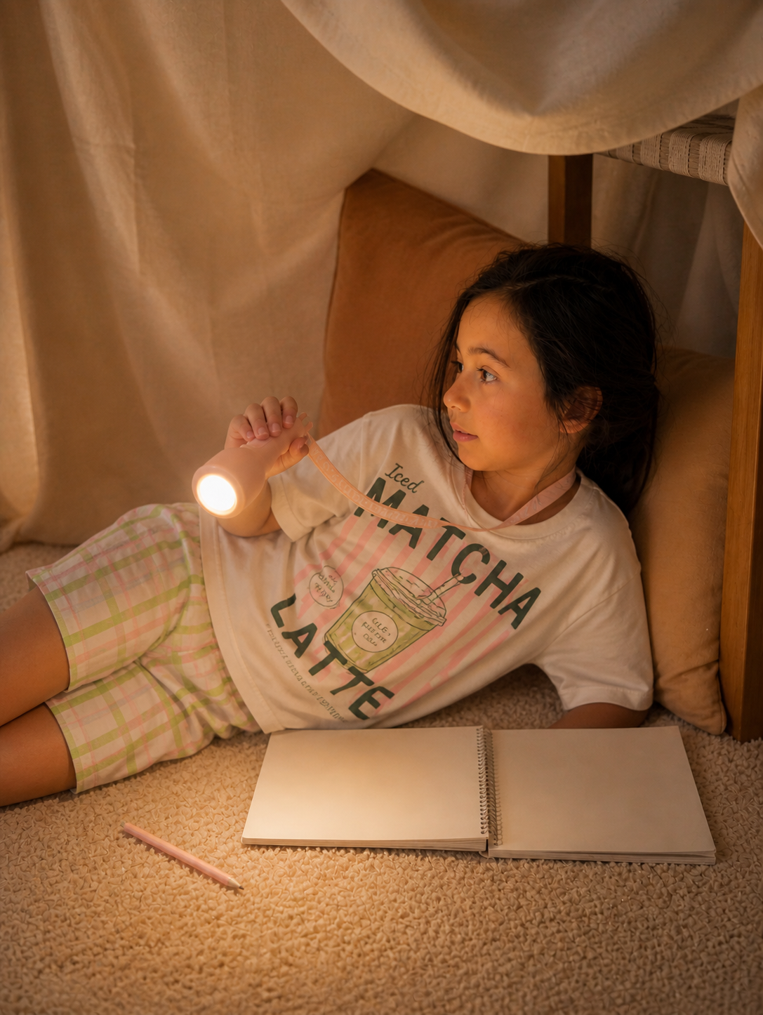 Lampe torche veilleuse rose pour enfant Glowy MOB, vue 6