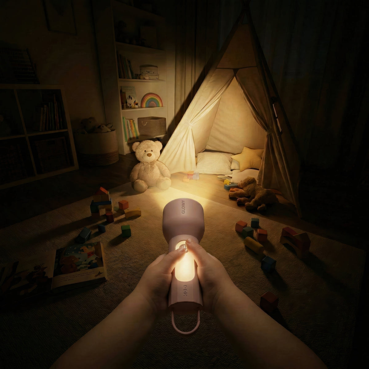 Lampe torche veilleuse rose pour enfant Glowy MOB, vue 16