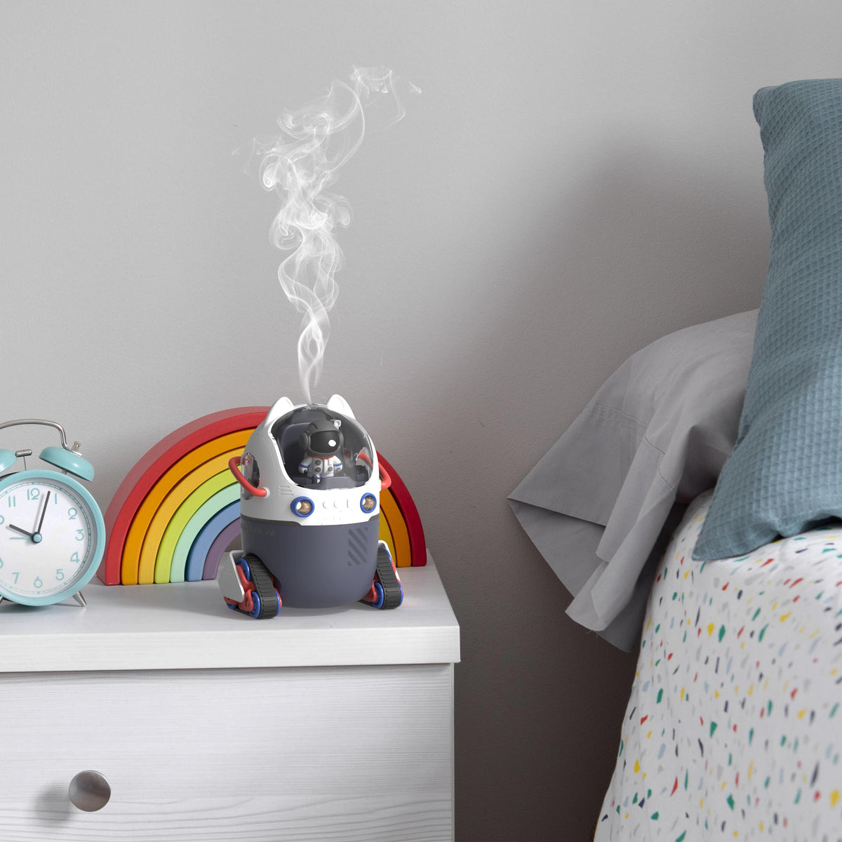 Humidificateur enfant Humybot Space MOB, design futuriste