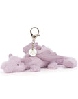 Breloque de sac Dragon Lavande