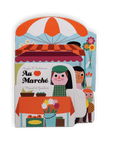 Imagier bébé tout-carton Au Marché de Ingela P Arrhenius, Marcel & Joachim : le marché et ses couleurs