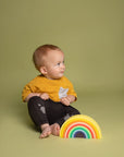 Big Rainbow Full Color Little L, idée cadeau d'anniversaire colorée pour bébé et enfant