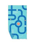 PlayTowel L (180 x 100cm) - Blue Circuit