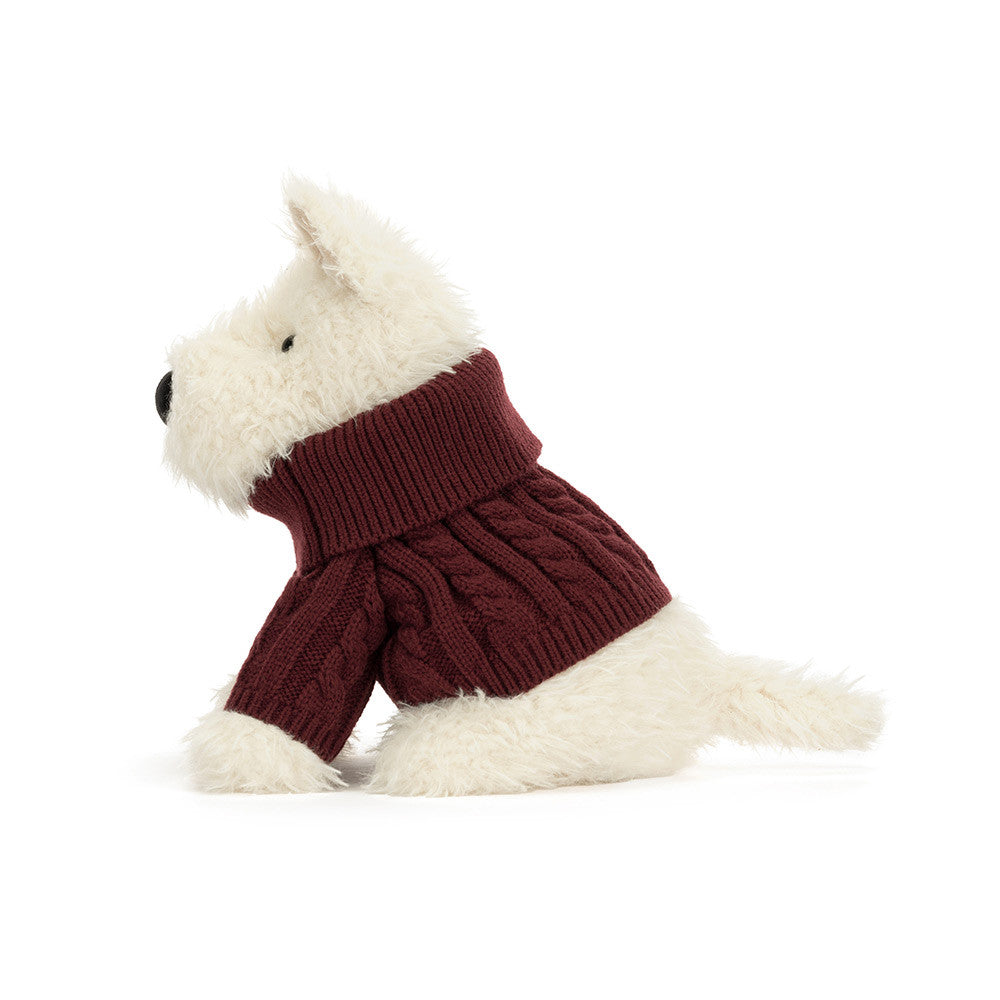 Munro Scottie Dog 'Winter Jumper' Jellycat, photo 3 sur 5