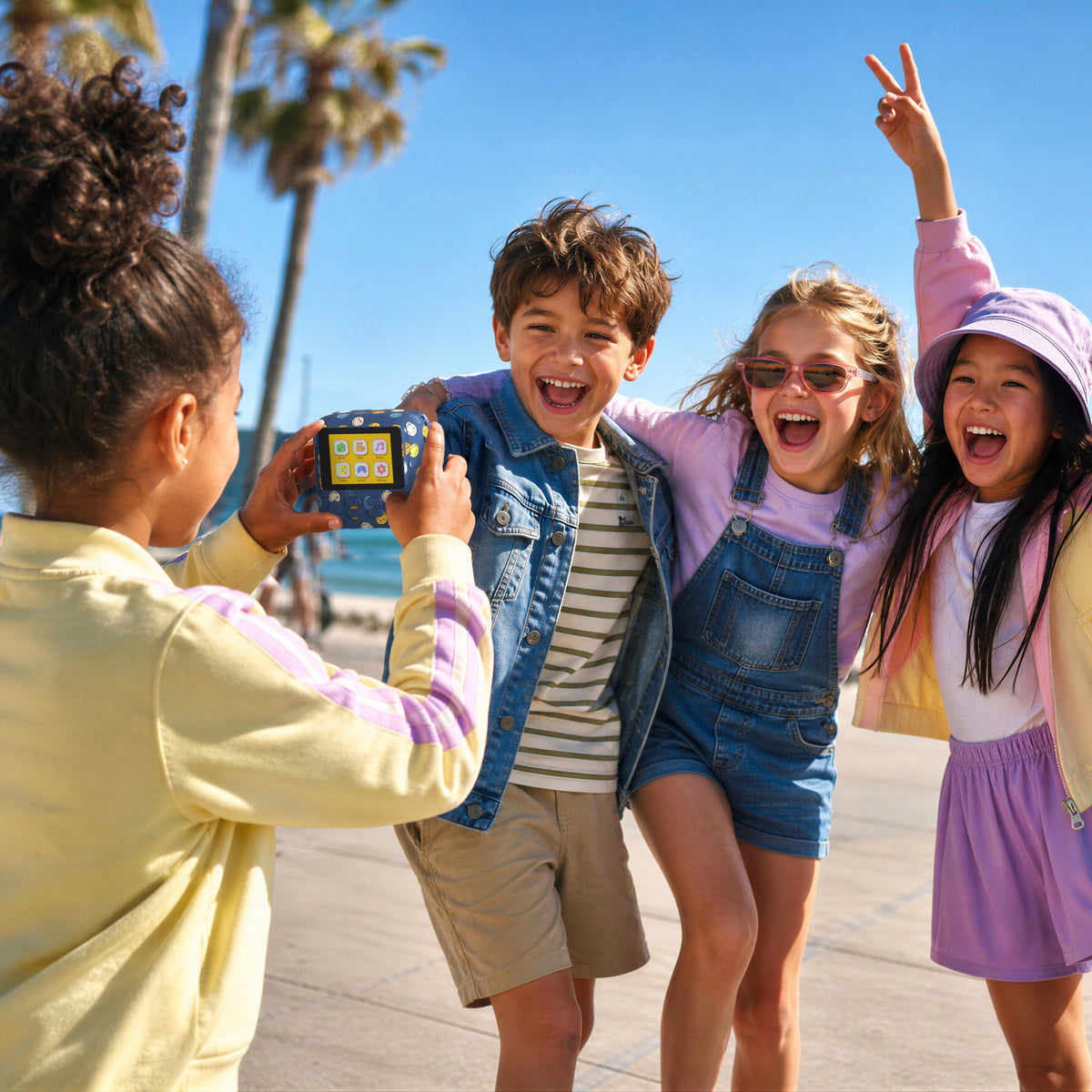 Appareil photo instantané bleu pour enfant Pixismiley Smiley World MOB, vue 2