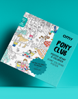 Poster A Colorier - Pony Club - 100 X 70