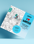 Poster A Colorier - I love Winter - 100 X 70