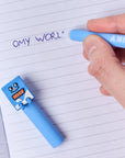 Duo de stylos effaçables Pen Buddies Miky et Leon OMY, vue complémentaire