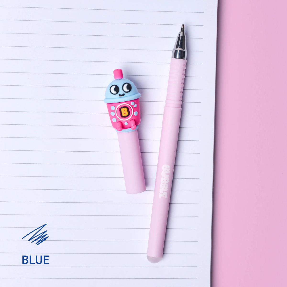Duo de stylos effaçables Pen Buddies Yuki et Bubble OMY, autre angle