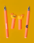 Duo de stylos effaçables Pen Buddies Mewchi et Noo OMY, détail du contenu
