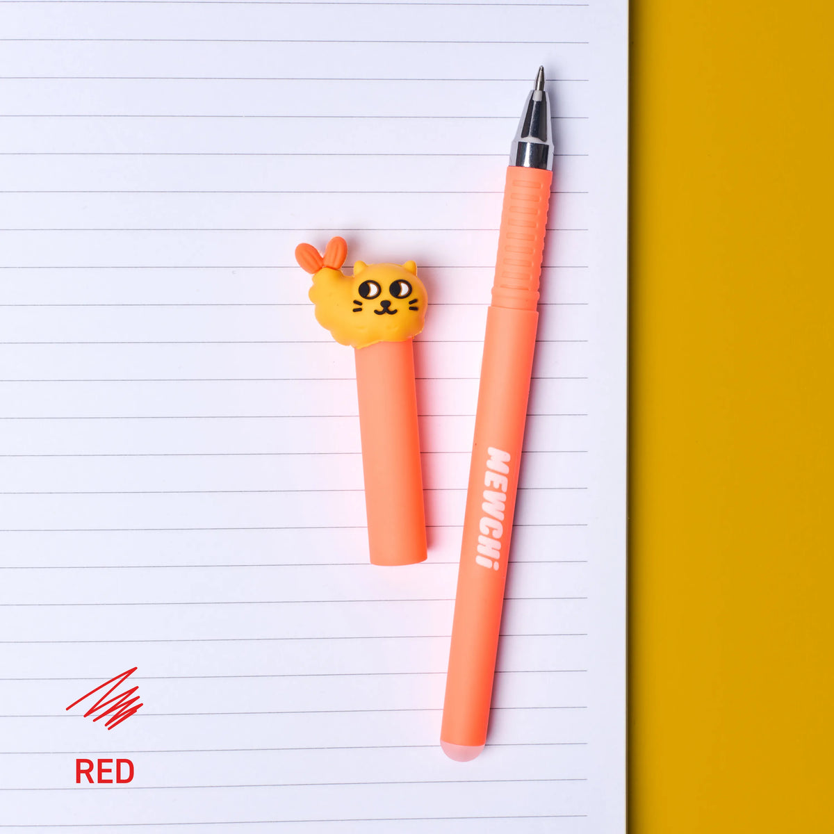 Duo de stylos effaçables Pen Buddies Mewchi et Noo OMY, autre angle